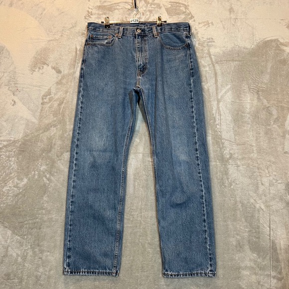 Levi's Other - Levis 505‎ Jeans Mens 38x32(29) Medium Wash Regular Fit Straight Leg Causal Work